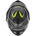 Givi 50.3 Quasar H503FQSBY casco integrale nero opaco/titanio/giallo – vista dall'alto