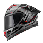 Givi 50.3 Quasar H503FQSTR casco integrale titanio/rosso/nero – vista laterale