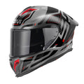 Givi 50.3 Quasar H503FQSTR casco integrale titanio/rosso/nero – vista di tre quarti anteriore