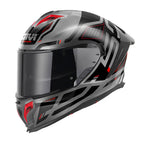 Givi 50.3 Quasar H503FQSTR casco integrale titanio/rosso/nero – vista di tre quarti anteriore