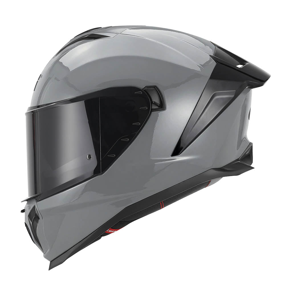 Givi 50.3 Solid Color H503BG767 casco integrale grigio lucido – vista laterale