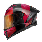 Givi 50.3 Vision H503FVNBR casco integrale bordeaux/nero/rosso/titanio – vista laterale