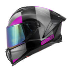 Givi 50.3 Vision H503FVNBP casco integrale nero/titanio/fucsia – vista laterale