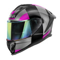 Givi 50.3 Vision H503FVNBP casco integrale nero/titanio/fucsia – vista di tre quarti anteriore
