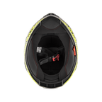 Givi 50.5 Tridion Magnus casco integrale nero opaco/giallo fluo H505FMGBY – interno e imbottitura visti dal basso
