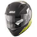 Givi 50.5 Tridion Magnus casco integrale nero opaco/giallo fluo H505FMGBY – vista di tre quarti anteriore