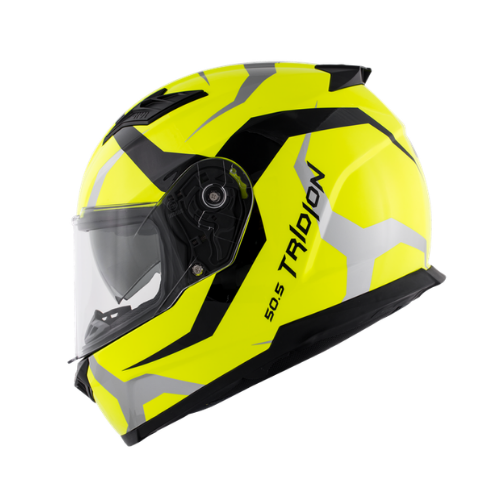 Givi 50.5 Tridion Vortix casco integrale giallo fluo/nero H505FVXNY – fianco sinistro