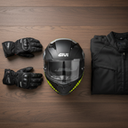 Givi 50.5 Tridion Magnus Nero Opaco/Giallo Neon – Casco Integrale ECE 22.05 - Moon Bike - Vista 9