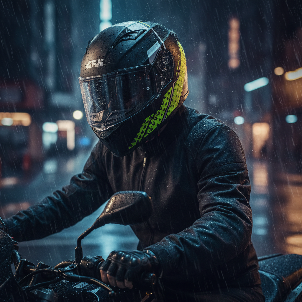 Givi 50.5 Tridion Magnus Nero Opaco/Giallo Neon – Casco Integrale ECE 22.05 - Moon Bike - Vista 15