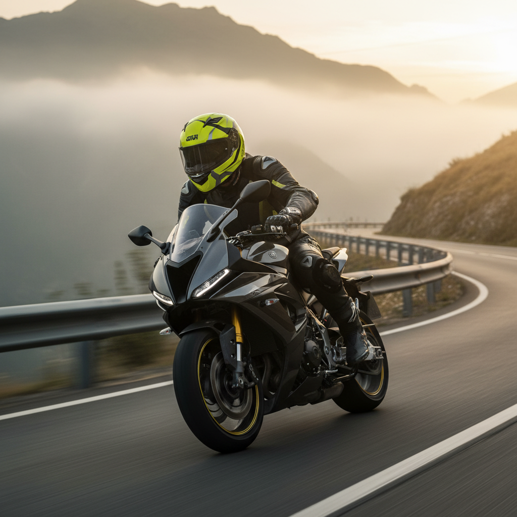 Givi 50.5 Tridion Vortix Nero/Giallo – Casco Integrale ECE 22.05 - Moon Bike - Vista 14