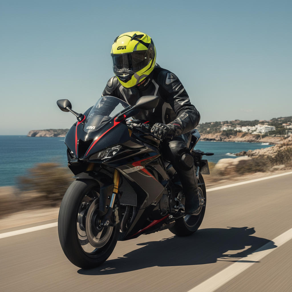Givi 50.5 Tridion Vortix Nero/Giallo – Casco Integrale ECE 22.05 - Moon Bike - Vista 15