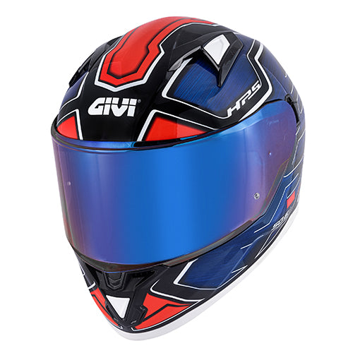 Givi 50.6 Stoccarda Deep Blu Lucido/Rosso - casco integrale