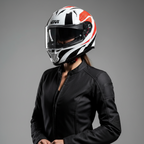 Givi 50.6 Stoccarda Perseus Bianco/Nero/Rosso – Casco Integrale ECE 22.05 - Moon Bike - Vista 7