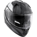 Givi 50.6 Stoccarda Perseus Nero Opaco Argento - casco integrale vista frontale