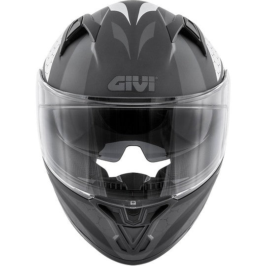 Givi 50.6 Stoccarda Perseus Nero Opaco Argento - vista laterale