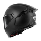 Givi 55.1 Solid Color H551BN900 casco integrale nero opaco – vista di tre quarti posteriore