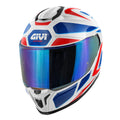 Givi 55.1 Zephir H551FZPWL casco integrale bianco/rosso/blu – vista di tre quarti anteriore