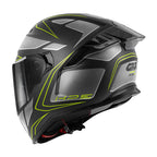 Givi 55.1 Zephir H551FZPBY casco integrale nero opaco/argento/titanio/giallo fluo – vista posteriore