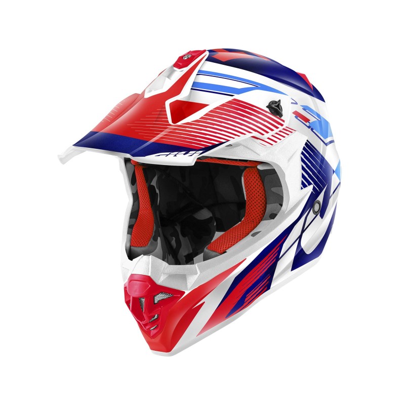 Givi 60.1 Fresh Cross Rosso/Blu/Bianco - casco integrale off-road