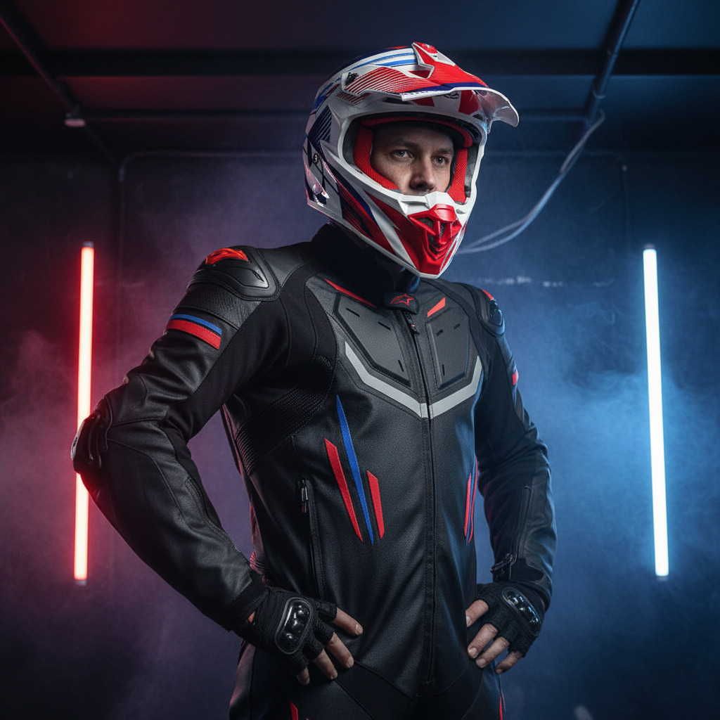 Givi 60.1 Fresh Cross Rosso/Blu/Bianco – Casco Integrale Off-Road ECE 22.06 Casco Cross - Moon Bike - Vista 14