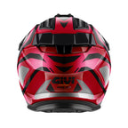 Givi 80.1 Apex H801FAXXB casco integrale bordeaux/titanio/rosso/nero – vista posteriore