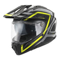 Givi 80.1 Apex H801FAXTY casco integrale grigio opaco/nero/giallo fluo – vista di tre quarti anteriore
