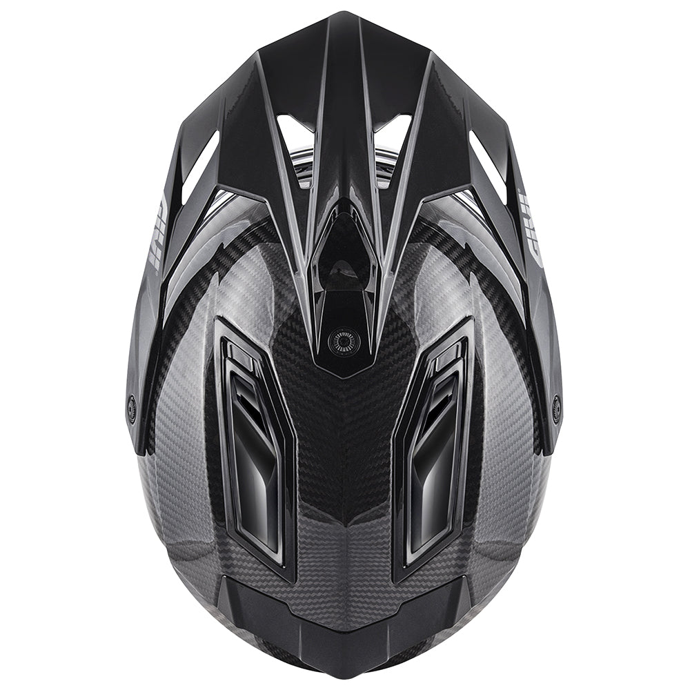 Givi 80.1 Carbon H801CCRSD casco integrale carbonio lucido – vista dall'alto
