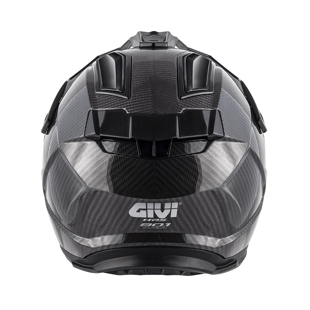 Givi 80.1 Carbon H801CCRSD casco integrale carbonio lucido – vista posteriore