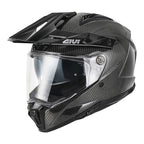 Givi 80.1 Carbon H801CCRSD casco integrale carbonio lucido – vista di tre quarti anteriore