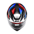 Givi J04 Evo Follow HJ04RFWLR casco integrale bambino nero/bianco/rosso/blu – vista dall'alto
