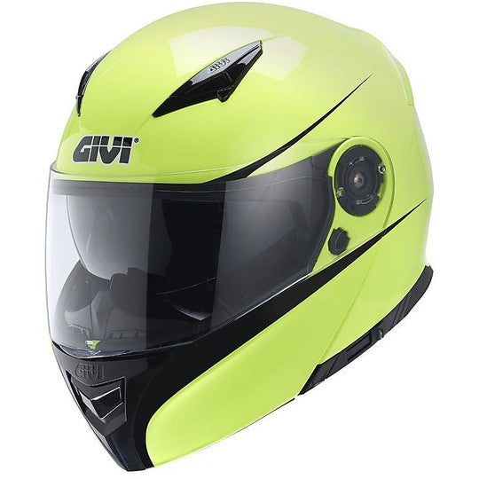 Givi X.16 Voyager Giallo Fluo - casco modulare vista frontale