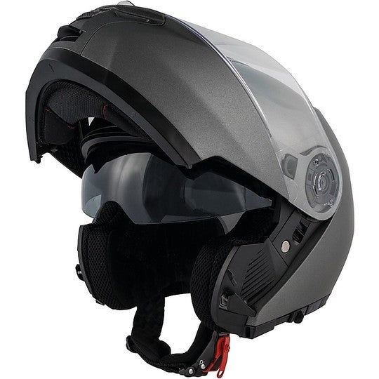 Givi X.20 Expedition Titanio Opaco - casco modulare vista frontale