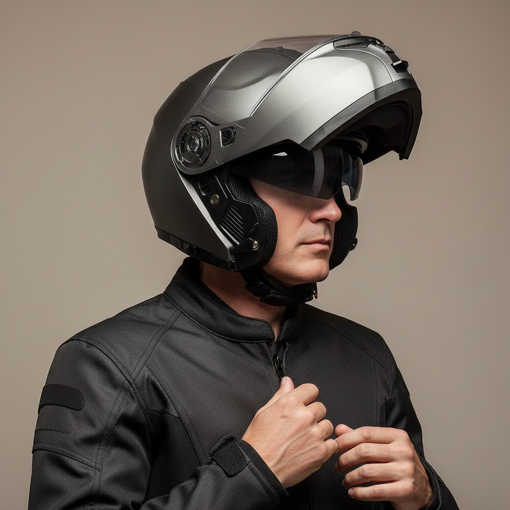 Givi X.20 Expedition Titanio Opaco – Casco Modulare P/J ECE 22.05 - Moon Bike - Vista 8