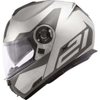 Givi X.21 Challenger Spirit Argento Grigio Opaco - vista laterale