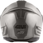 Givi X.21 Challenger Spirit Argento Grigio Opaco - vista posteriore