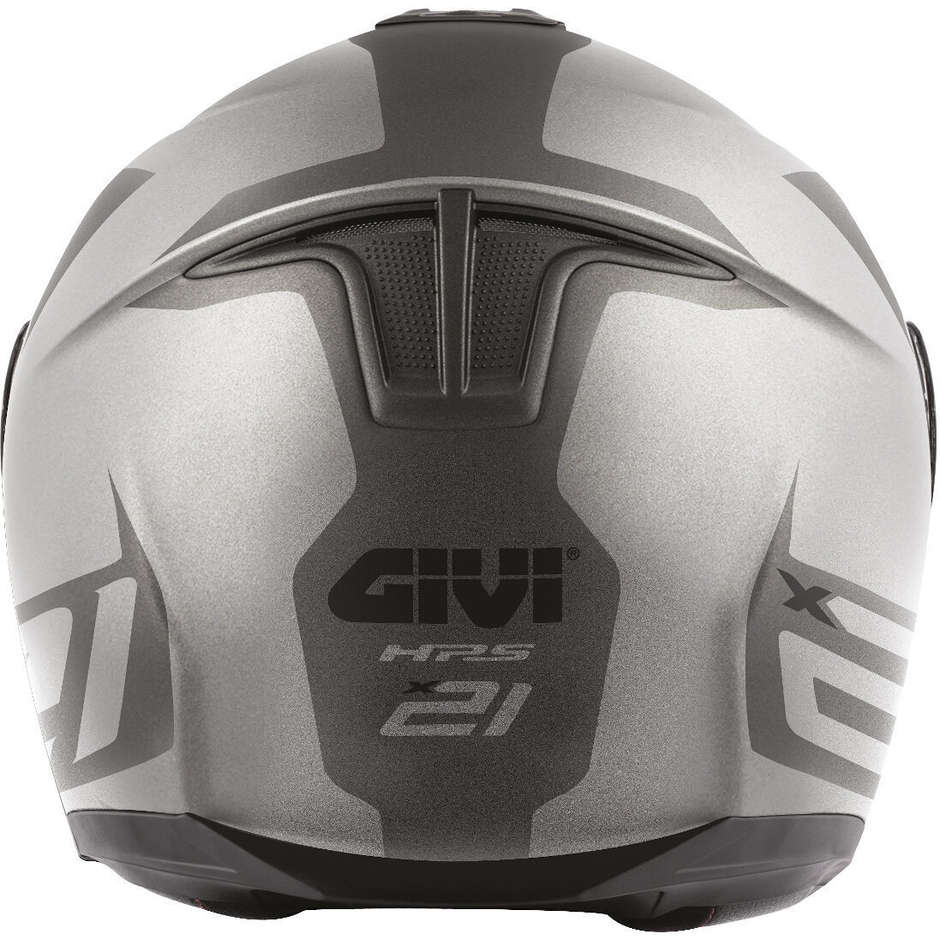 Givi X.21 Challenger Spirit Argento Grigio Opaco - vista posteriore