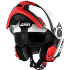 Givi X.21 Challenger Spirit Bianco Rosso - vista laterale