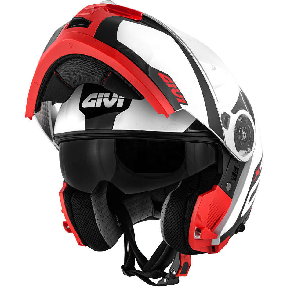Givi X.21 Challenger Spirit Bianco Rosso - vista laterale