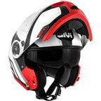 Givi X.21 Challenger Spirit Bianco Rosso - vista posteriore