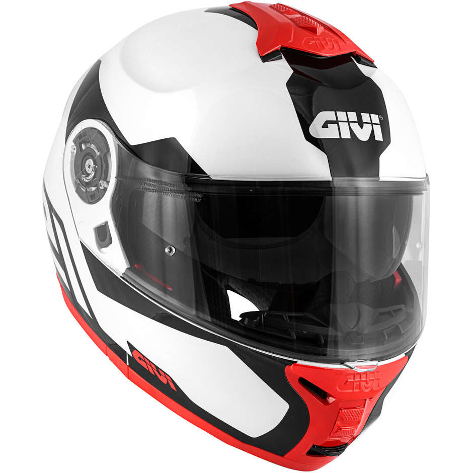 Givi X.21 Challenger Spirit Bianco Rosso - vista alto