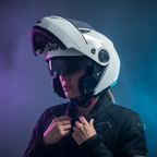 Givi X21 EVO Solid Bianco Lucido – Casco Modulare P/J ECE 22.06 - Moon Bike - Vista 9