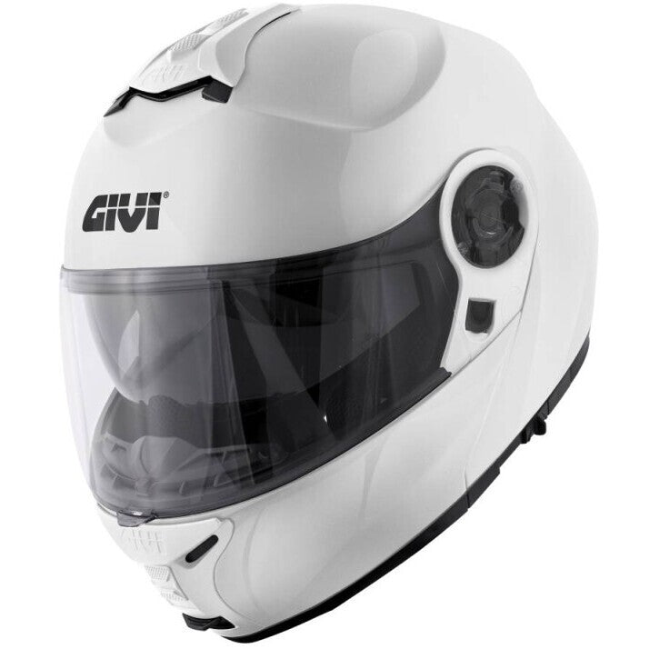 Givi X21 EVO Solid Bianco Lucido - casco modulare vista posteriore