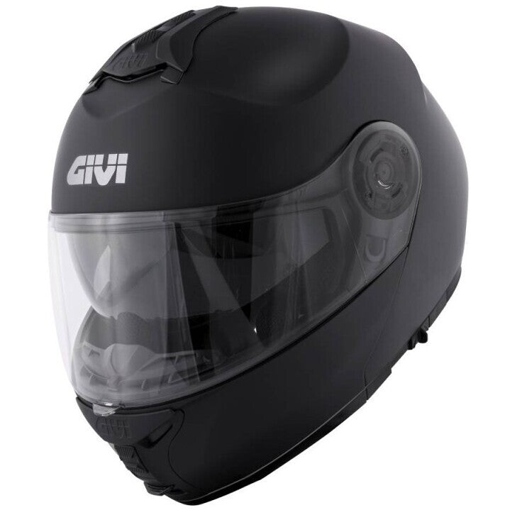 Givi X21 EVO Solid Nero Opaco - casco modulare vista posteriore
