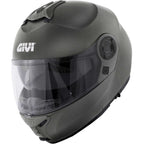 Givi X21 EVO Solid Titanio Opaco - casco modulare vista laterale