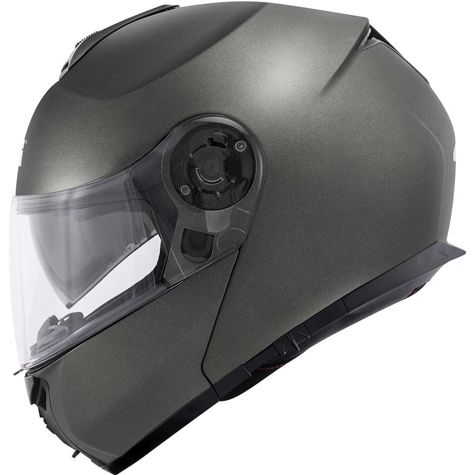 Givi X21 EVO Solid Titanio Opaco - casco modulare mentoniera aperta