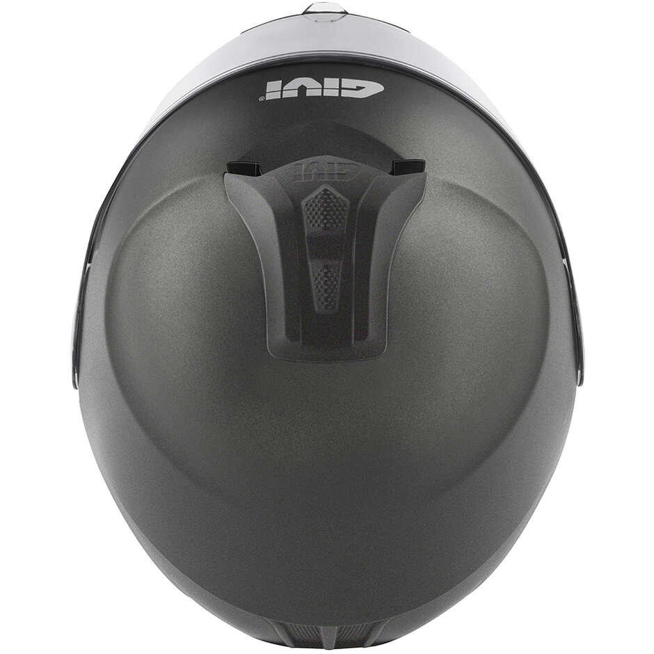 Givi X21 EVO Solid Titanio Opaco - casco modulare vista posteriore