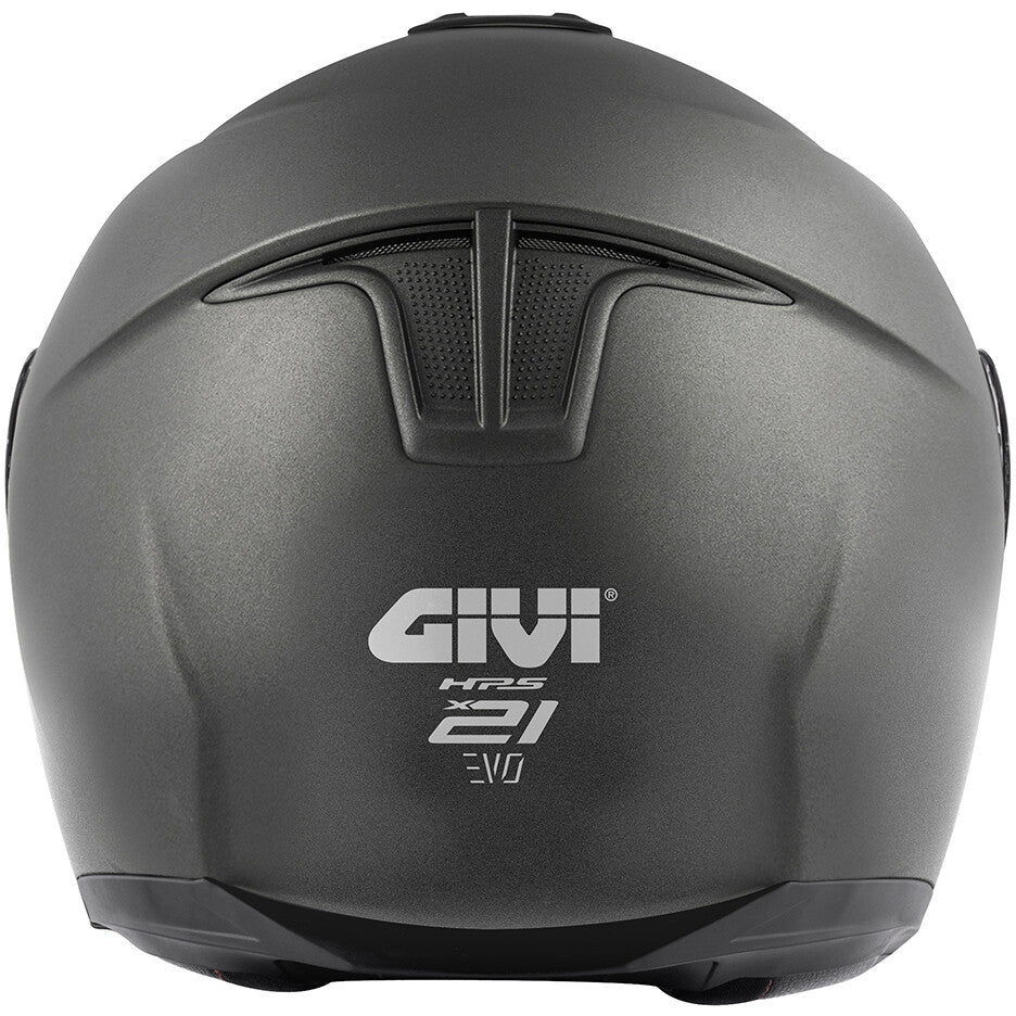 Givi X21 EVO Solid Titanio Opaco - casco modulare dettaglio