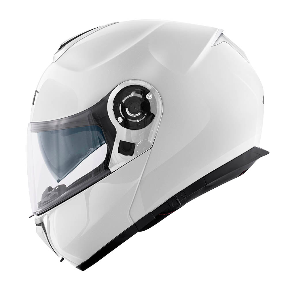 Givi X26 Solid Color HX26BB910 casco modulare bianco lucido – vista laterale