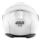 Givi X26 Solid Color HX26BB910 casco modulare bianco lucido – vista posteriore