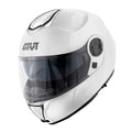 Givi X26 Solid Color HX26BB910 casco modulare bianco lucido – vista di tre quarti anteriore
